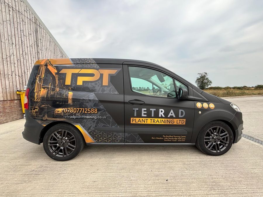 Tetrad Plant Training van full wrap by Lauryn Jaime Ltd